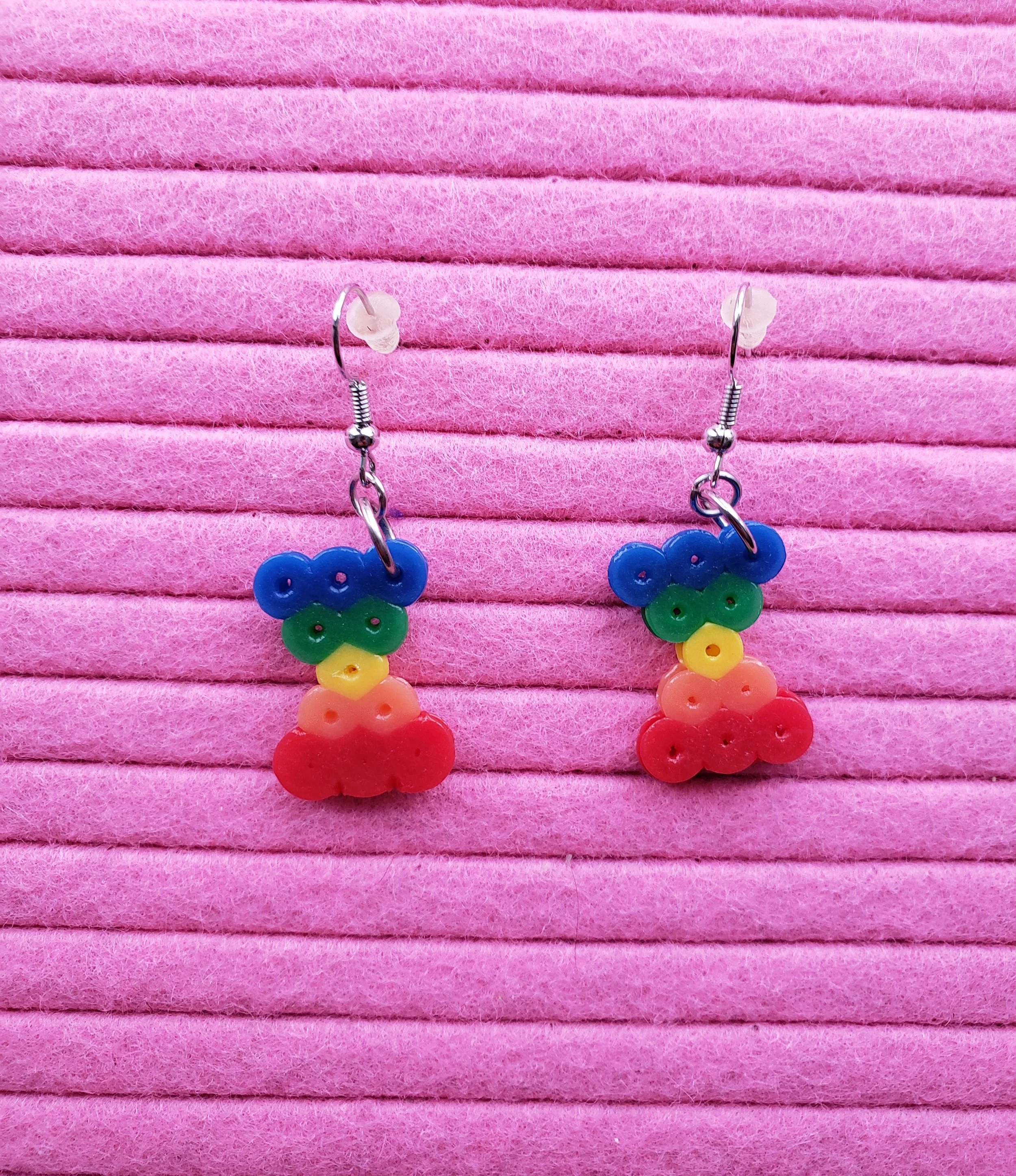 Perler 2025 bead earrings